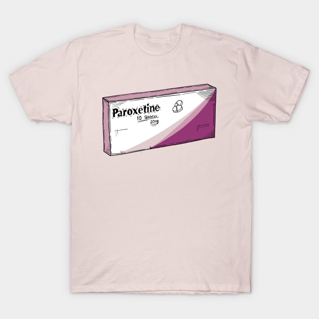 Paroxetine box T-Shirt by Jrfiguer